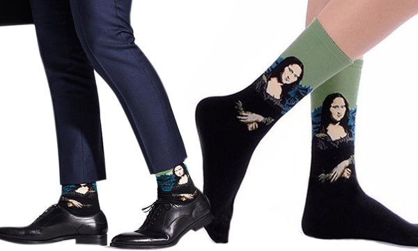 ICB Famous Painting Art Printed Fun Socks Casual Cotton Cool Novelty Funny Socks for Men and Women- 2 Pairs
