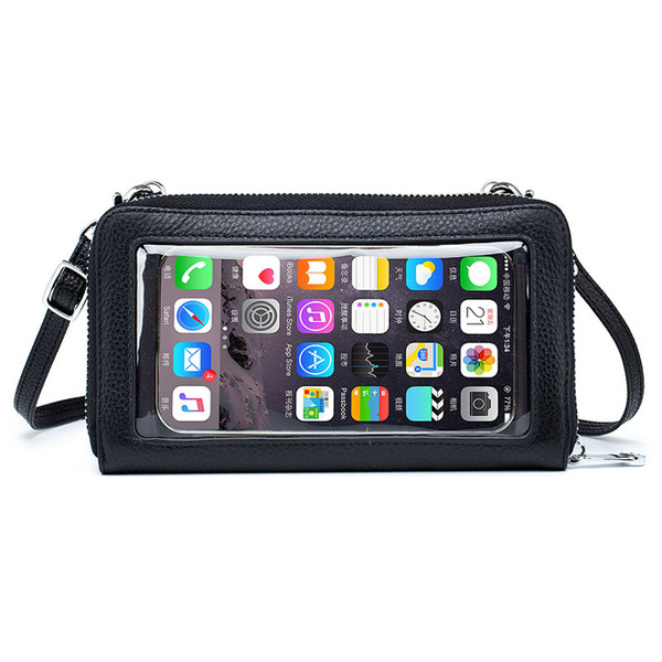 Touchable Phone Bag Genuine Leather