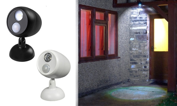 ICB Waterproof Wireless Powered LED Wall Light Fixture with Motion Sensor