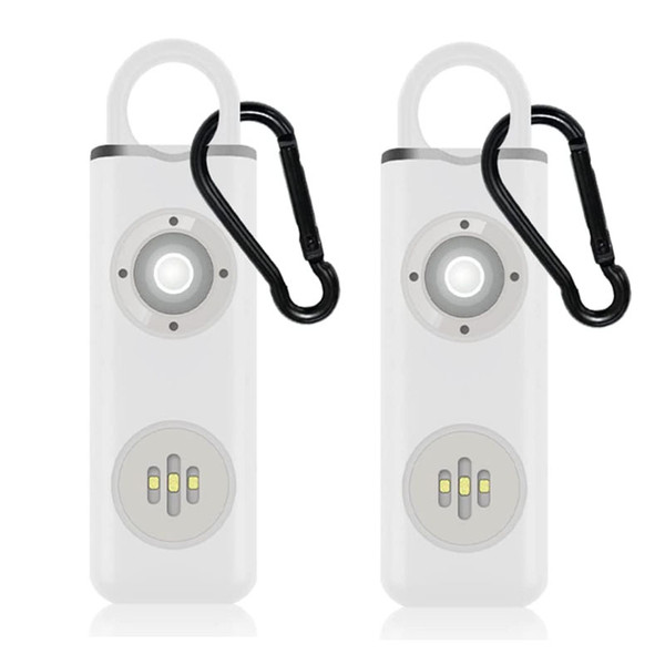 Personal Safety Alarm Rechargeable with Flashlight - 2 pack
