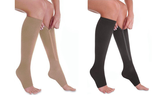 Knee Compression Zipper Socks - 2packs