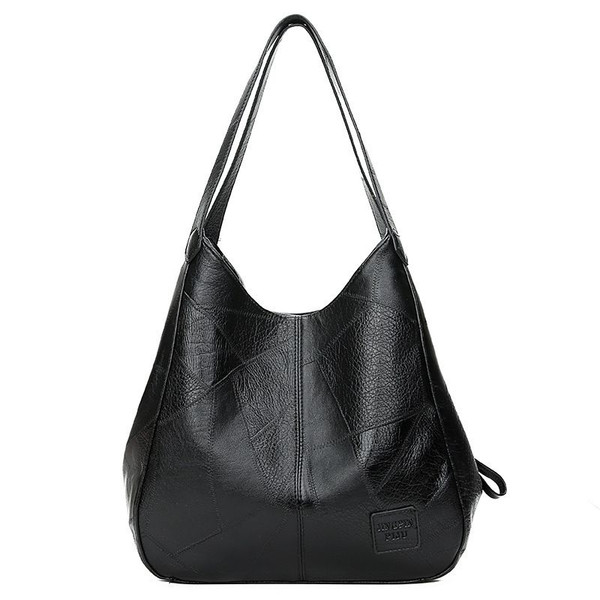 Vegan Leather Big Capacity Simplicity Tote Bag