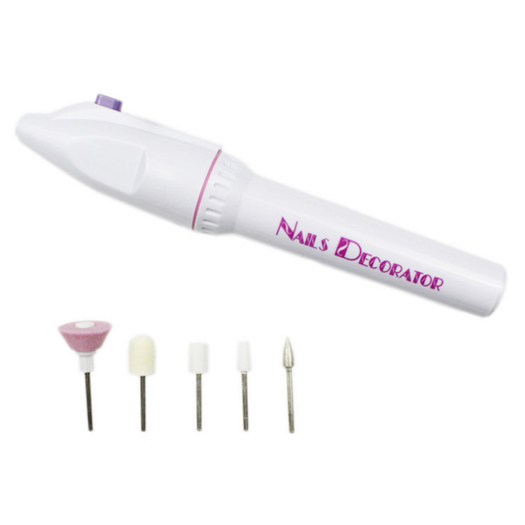 Professional Electric Nail File Set - Portable Manicure Pedicure Kit with Interchangeable Bits for Hand Foot Care