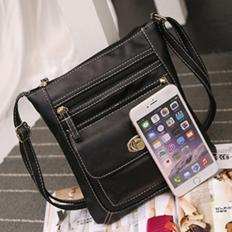 Crossbody Phone Purse – Vegan Leather Cell Phone Bag with Secure Metal Clasp & Adjustable Strap