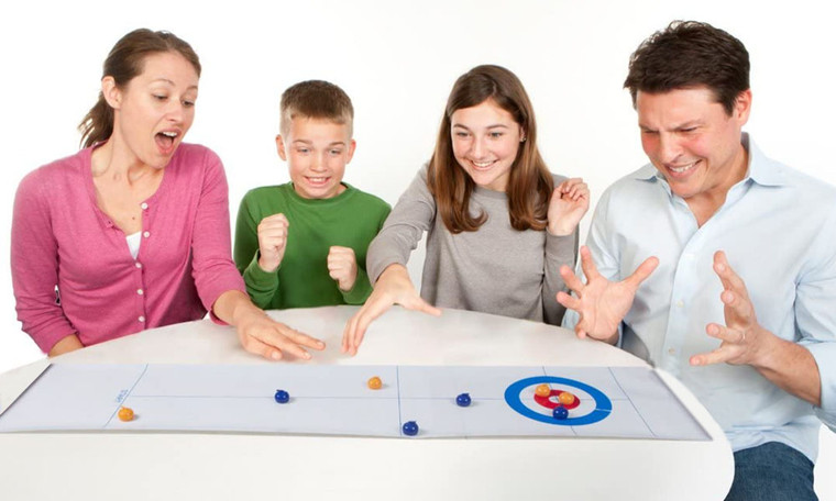 Tabletop Curling Olympics