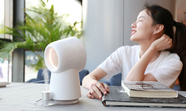 Desk Fan, Bladeless Fan Small Table Fan Air Cooler