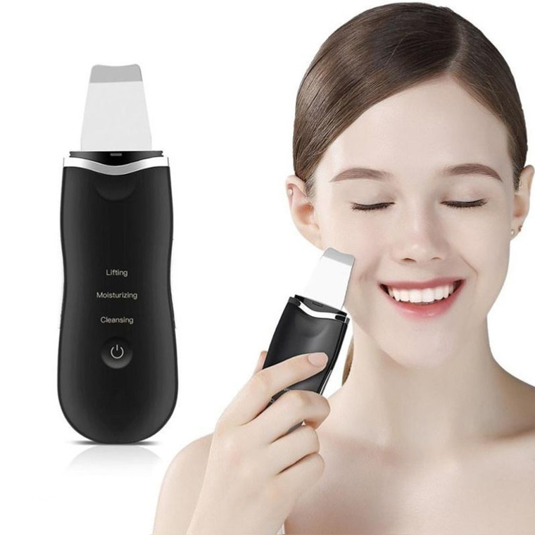 ICB 3-in-1 Ultrasonic Skin Scrubber – Face Spatula with Cleansing, Moisturizing & Lifting Modes