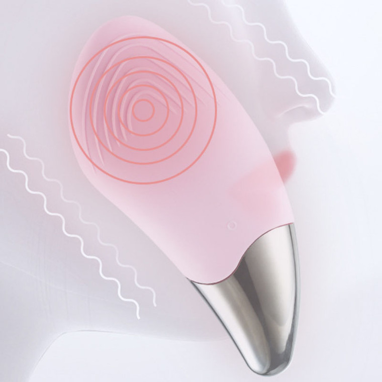 Ultrasonic Electric Silicone Face Cleansing Brush Soft Silicone