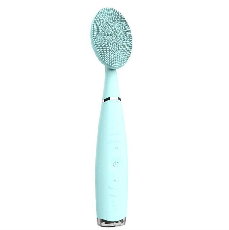 Portable Handheld Face Washer - Silicone Electric Facial Cleansing Brush for Deep Pore Cleansing & Exfoliation