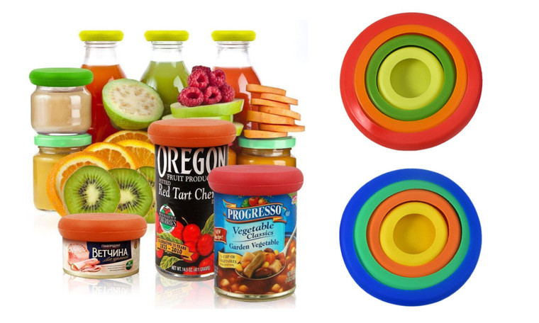 Set of 4 Silicone Stretch Lids