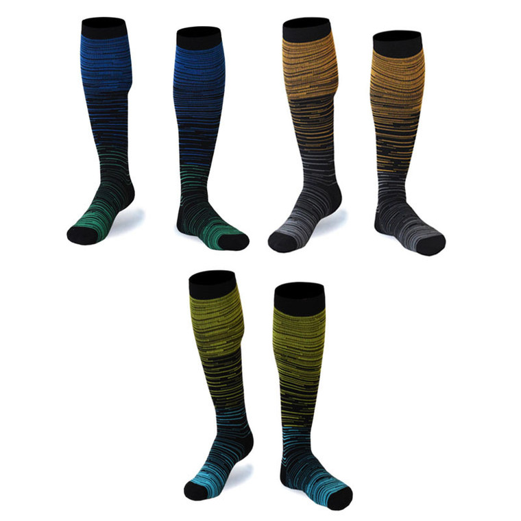 Graduated Compression Socks for Women and Men Knee High Sock , 3 packs