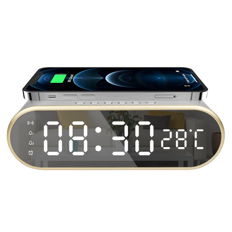 Alarm Clock with Wireless Charger