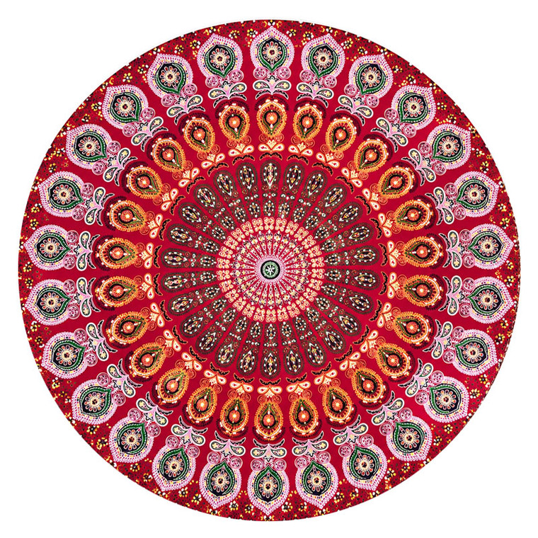 Round Beach Throw – Large Soft Round Beach Towel, Picnic Mat & Decorative Tapestry