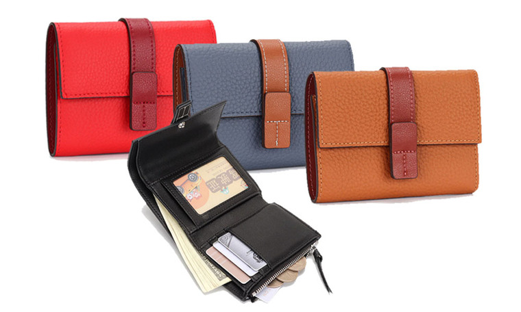 ICB Genuine Leather Trifold Wallet