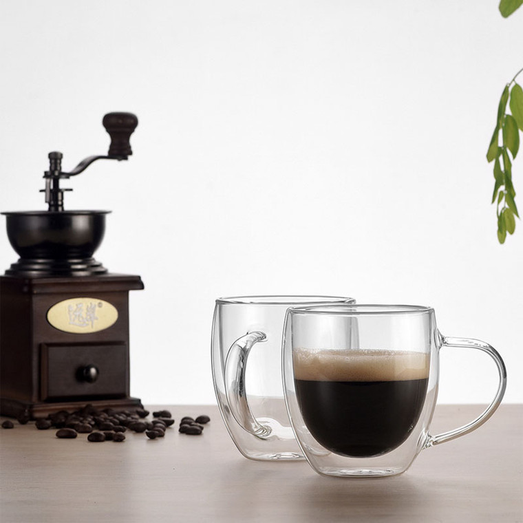 Double Walled Coffee Glasses - 250ml - 2pack