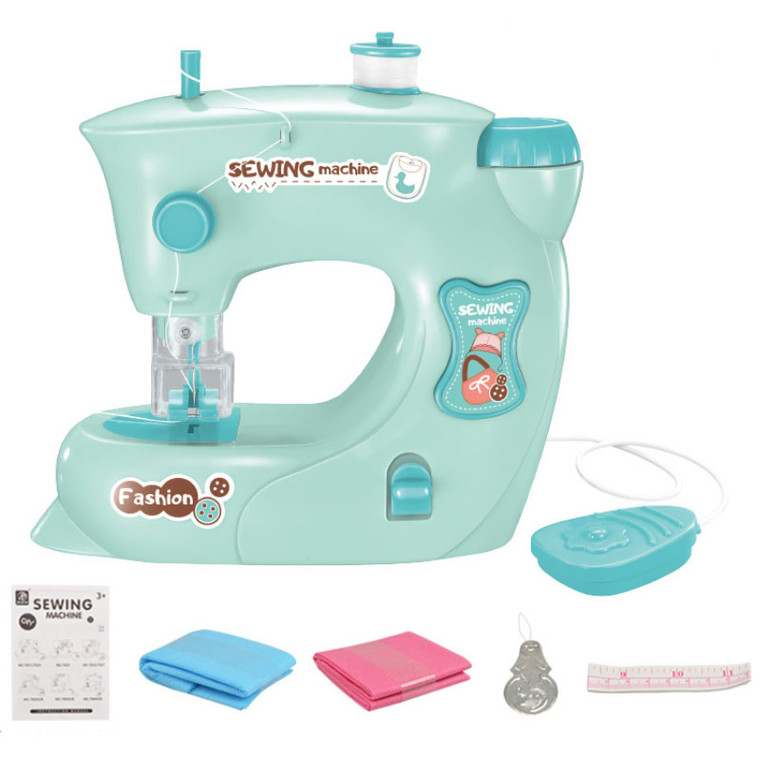 Portable Kids Sewing Machine - Beginner Mini Crafting Machine with 2 Speeds & Foot Pedal for Small DIY Clothes, Wallets