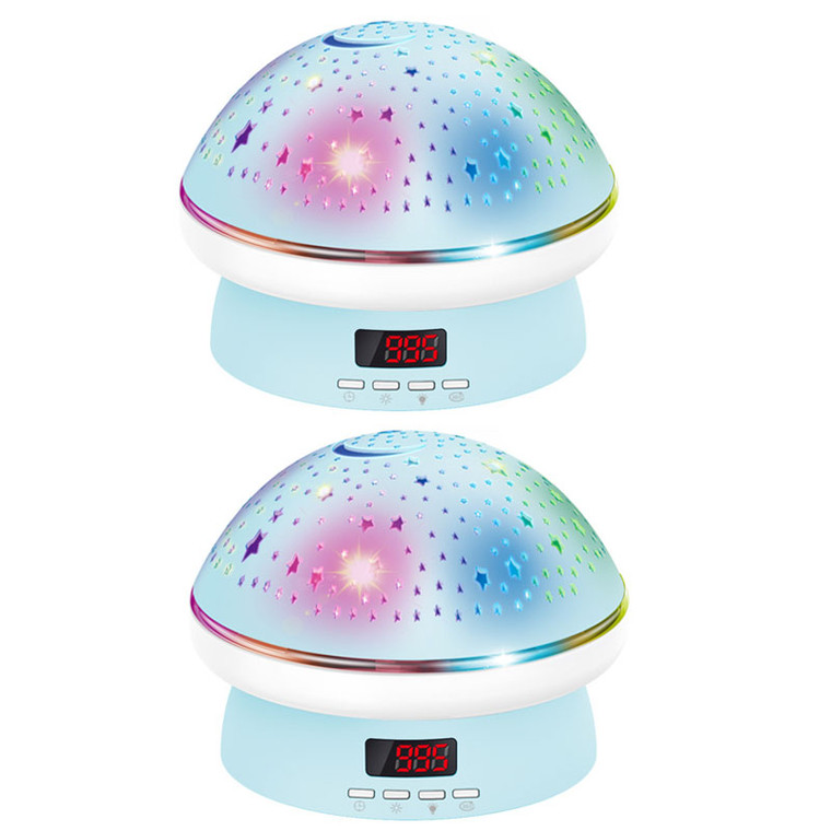 Mushroom Star Night Light Projector - 2pack