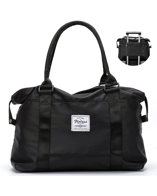 Ladies Weekender Travel Bag (V1) - Large Main Compartment Carry-On Duffle & Functional Overnight Tote