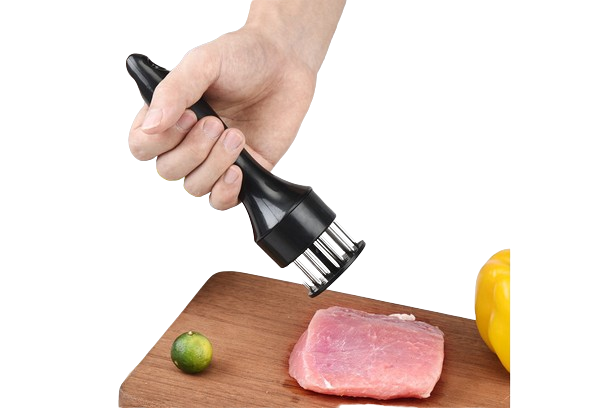 Meat Tenderizer Tool Professional Spring-Action Meat Tenderizer for Effortless Use & Superior Cooking Results