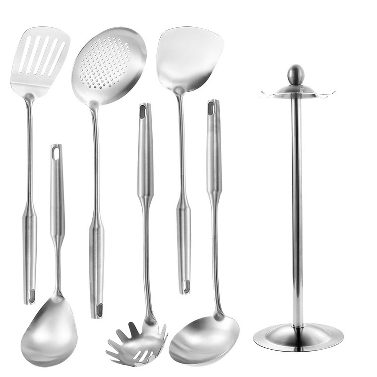 6-Piece Stainless Steel Kitchen Utility Set – Premium Silver Collection