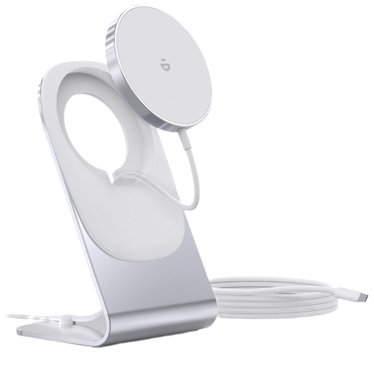 ICB Magnetic Wireless Charging Stand/Pad for iPhone 16 / 15 / 14 / 13 / 12 Cable for iPhone and AirPods 2 / 3 Pro and 2 / Pro