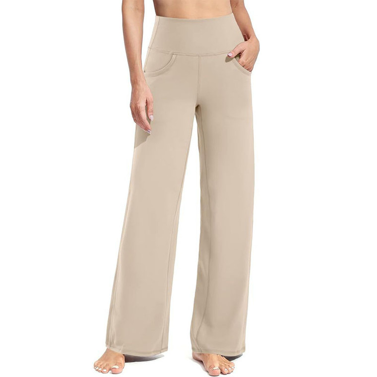 Wide Leg Yoga Pants with Pockets