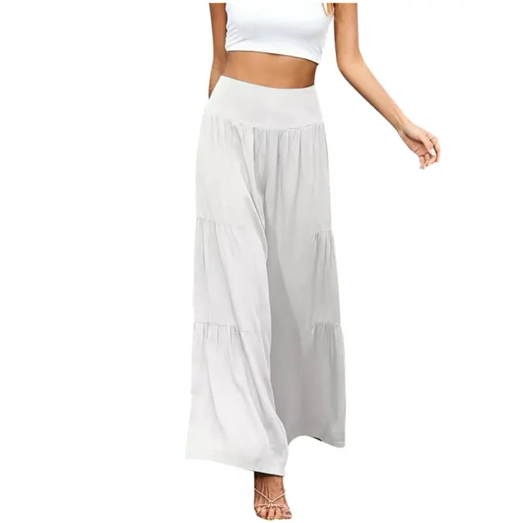 Casual Wide Leg Cotton Linen Pants