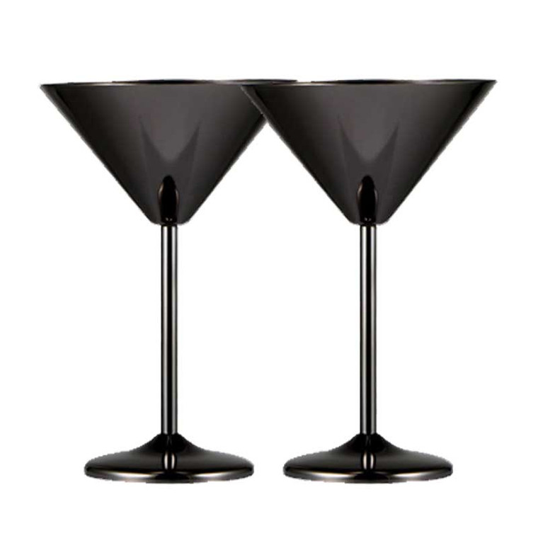 Stainless Steel Martini Glasses - 2packs