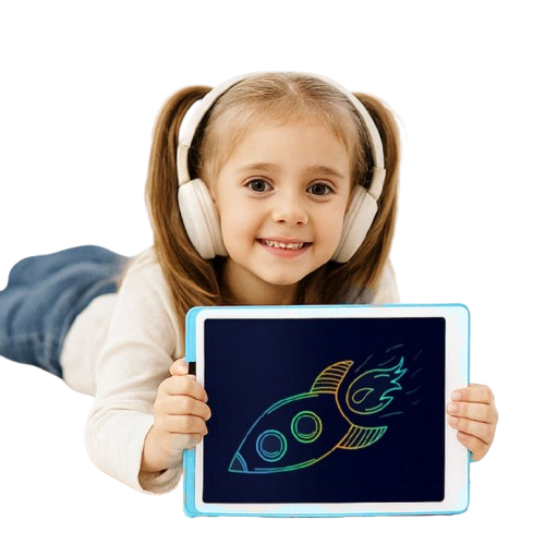 Rechargeable LCD Writing Tablet 16 Inch Extra Large Rainbow Colour Electronic Drawing Board for Kids Lock & Erase