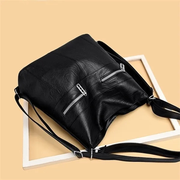 Multi-Use Vegan Leather Tote Bag