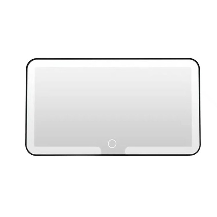 Car Sun Visor LED Makeup Mirror – 23.5cm Touch Sensor Vanity Mirror with 600mAh USB Rechargeable Battery
