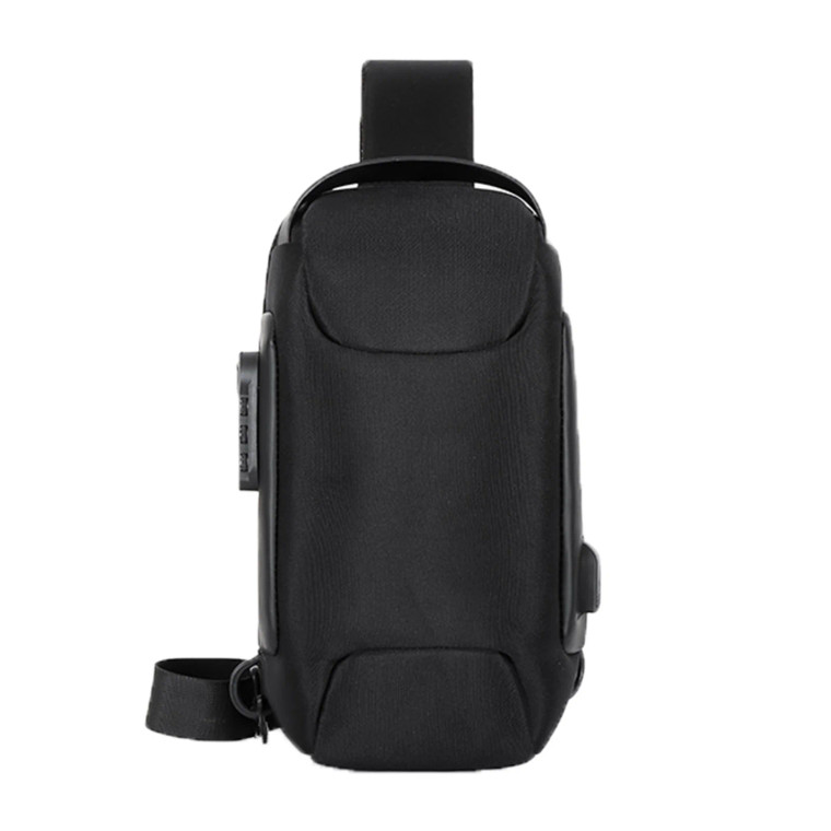 Anti-Theft Men's Chest Bag with USB Cable