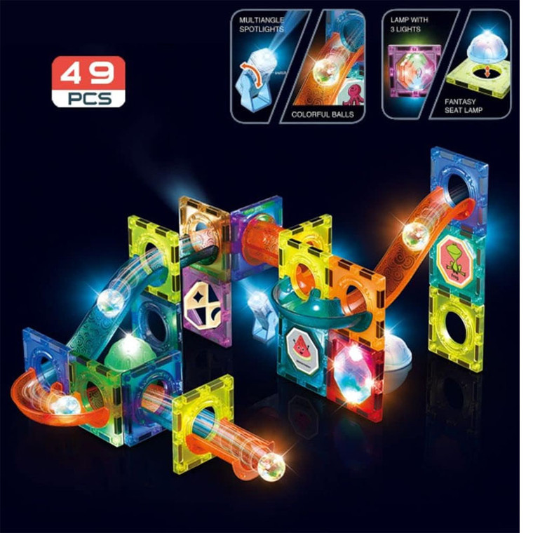 Slide Track Building Blocks - Glow Version