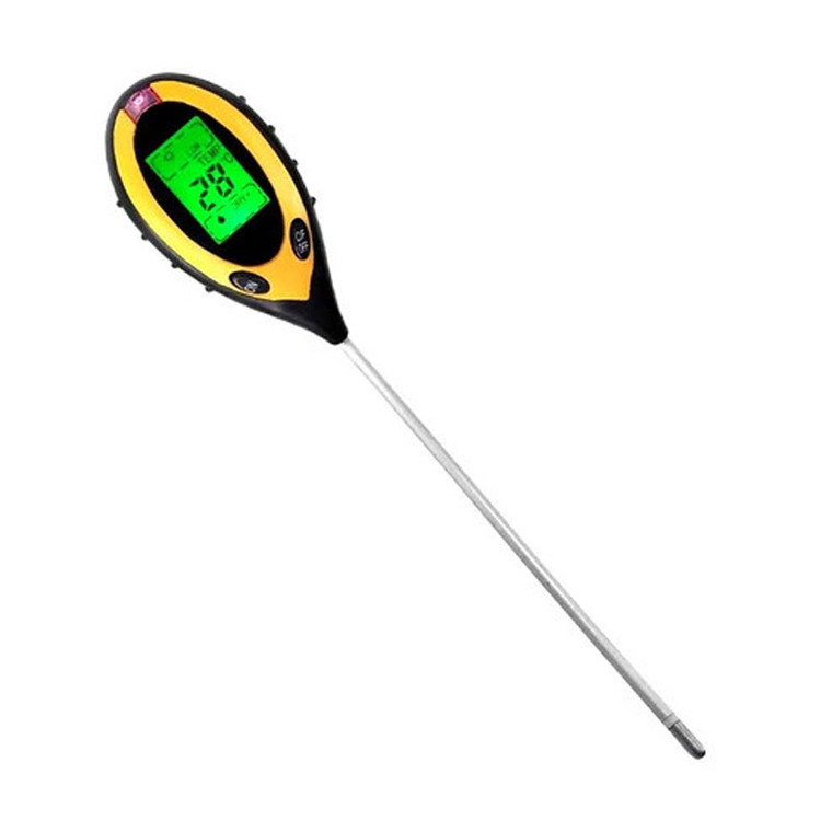 4-in-1 Soil pH Meter – Precise Monitoring of pH, Moisture, Light & Temperature