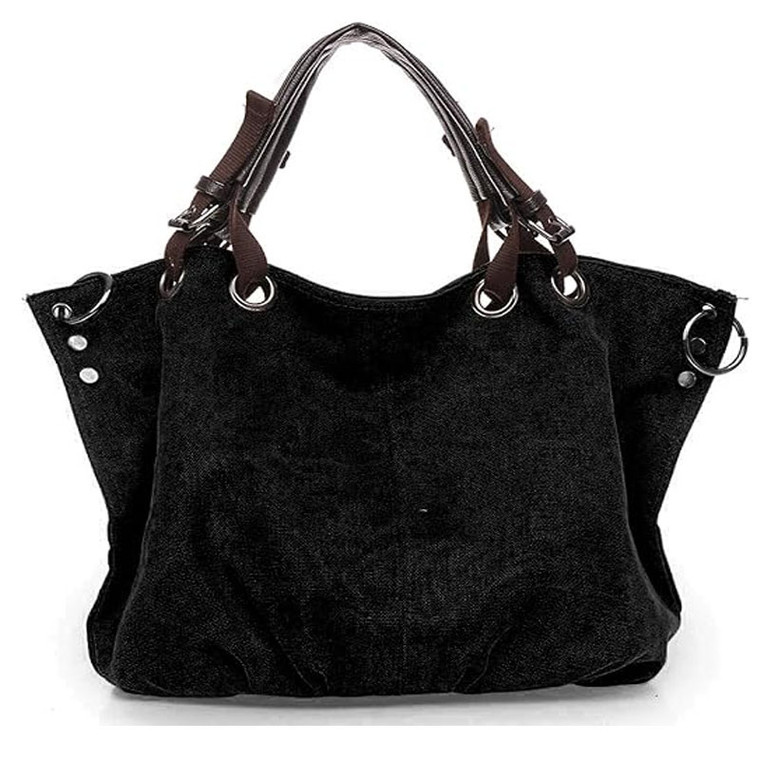Big Capacity Canvas Ladies Bag – Spacious Everyday Tote – Stylish & Durable Shoulder Carry