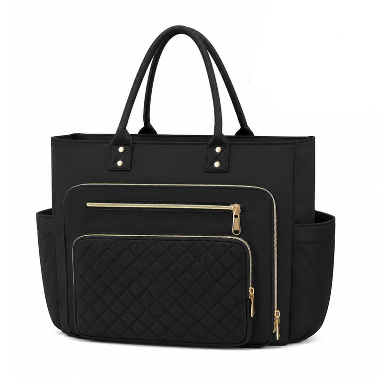 Work Bag with Large Cup Holder – Multi-Pocket Tote Bag for Everyday Work
