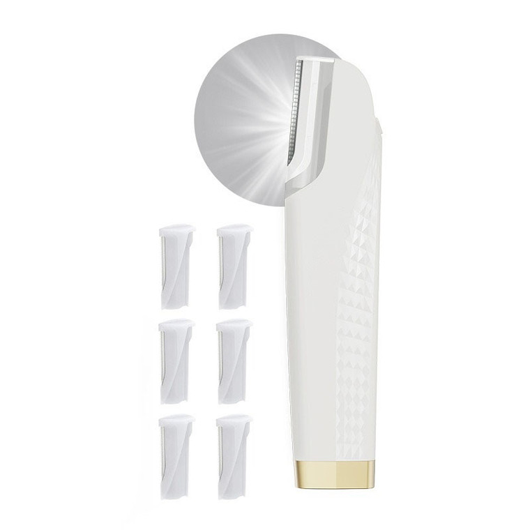 Women Facial Body Hair Razor – Rechargeable Electric Hair Remover for Face, Eyebrows & Body Grooming