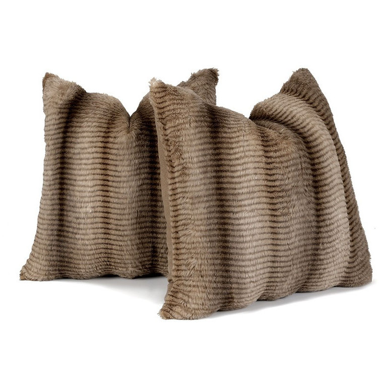 Texture Plush Single Side Cushion Covers - 2 Packs