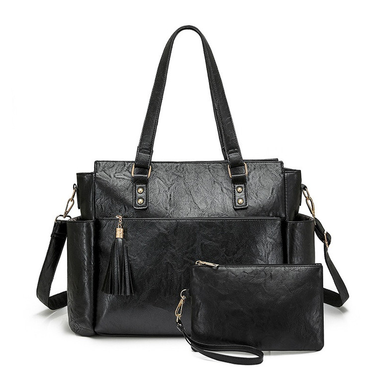 Ladies Business Laptop Tote Bag with Matching Purse – PU Leather Work Handbag for Office & Everyday Use