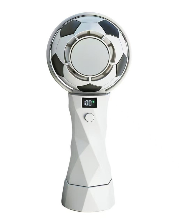 Football Shape Rechargeable Handheld Fan – 3000mAh Portable Mini Cooling Fan for Travel & Outdoor Use