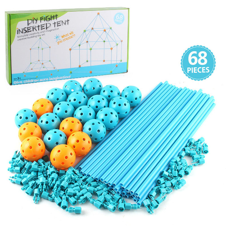Kids Fort Building Kit – Tent Construction Set & Creative STEM Toy Gift 