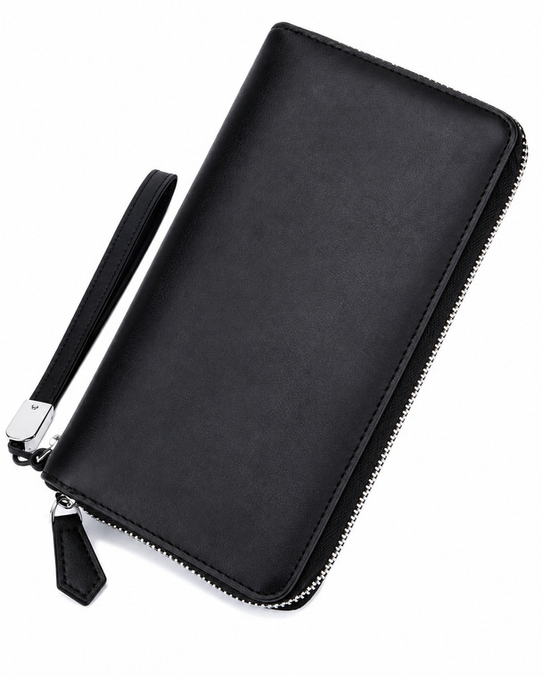 Ladies Genuine Leather RFID-Blocking Wallet 