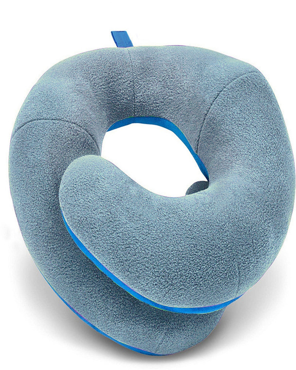 Double Support Memory Foam Neck Pillow - Ergonomic Contour