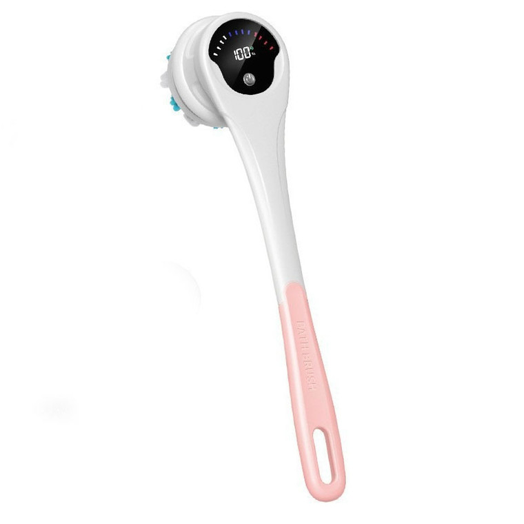 Electric Bath Brush Rechargeable Body Cleansing & Exfoliating Device with Detachable Brush Head for Shower Care