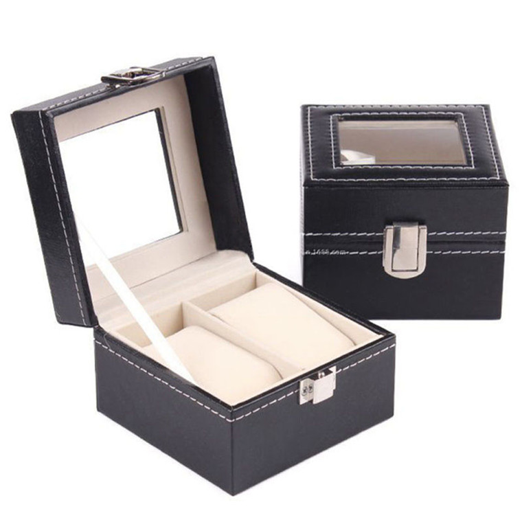 2 Slots Watch Display Organiser Box