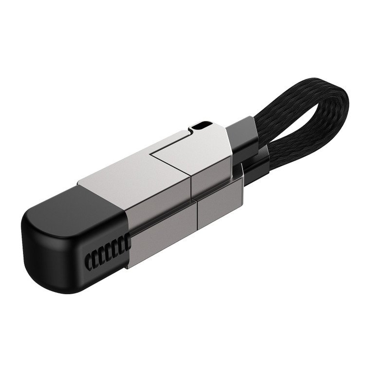 6-in-1 Keychain USB Charger Cable – Multi-Connector Fast Charging Cable
