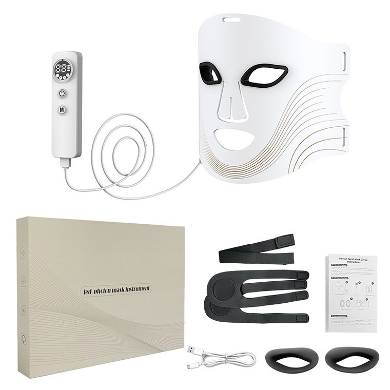 LED Infrared Therapy Face Mask with Timer – Advanced Skincare Light Therapy