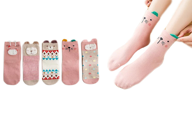3D Socks Cat 5 Pairs
