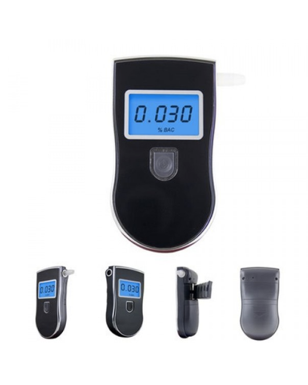 Portable Digital Breathalyser V1 - High-Accuracy Personal Alcohol Tester with LCD Screen & Mouthpieces