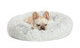 Round Donut Cat and Dog Cushion Pet Bed for Cats or Small Dogs - 2.5kg